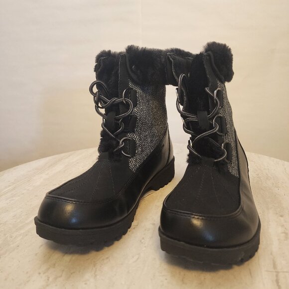 JBU Shoes - JBU Boots Woman's Faux Fur Herringbone Weather Ready Southgate Chunky Lu - C027